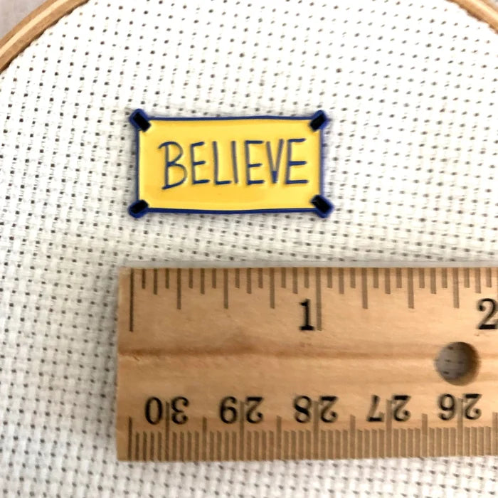Inspirational "Believe" Poster Needle Minder