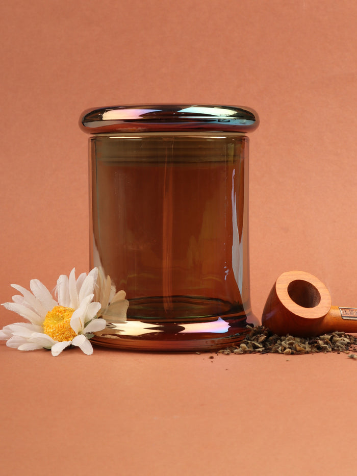 Iridescent Glass Jar | Coffee-Image 1