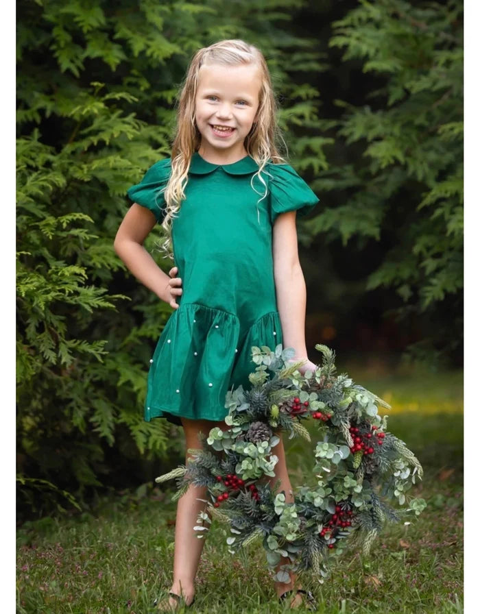 Isobella and Chloe Holly and Pearls Dress