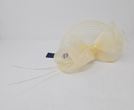 Ivory Crin Layered Looped Fascinator