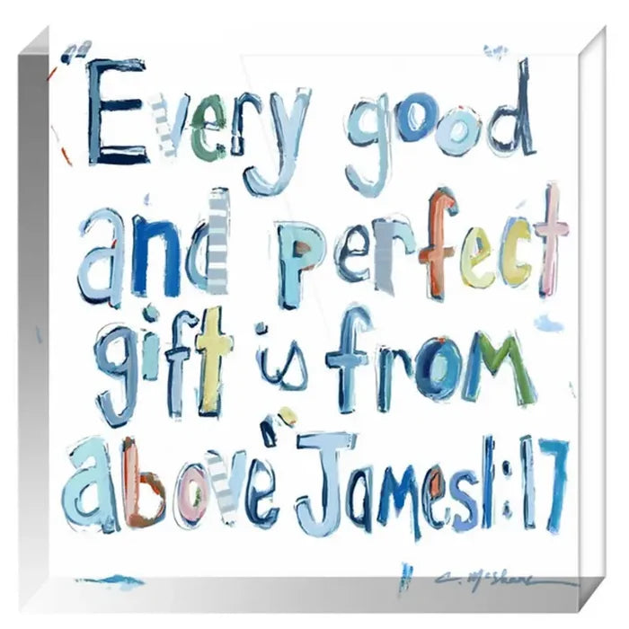 James Verse on Acrylic-Blue