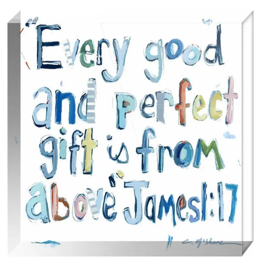 James Verse on Acrylic-Blue
