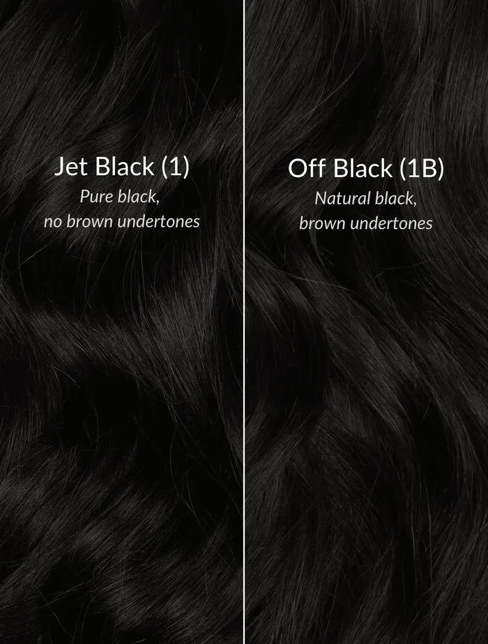 Jet Black (1) 18" 125g - Clip-Ins