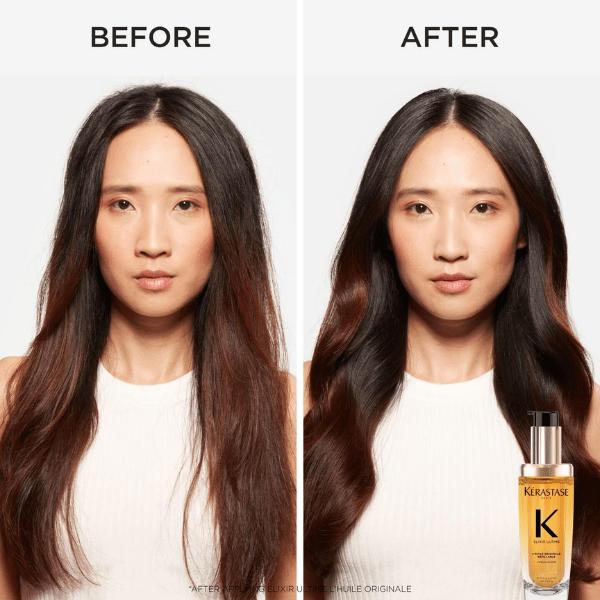 Kerastase Elixir Ultime Original Refillable Hair Oil & Refill 75ml Set - Beauty Tribe