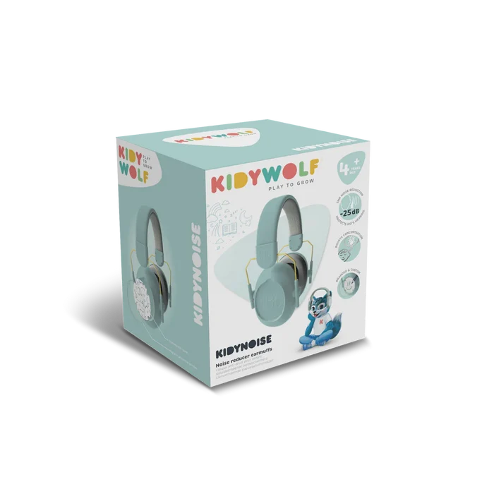 KIDYWOLF - KidyNoise - Noise-cancelling Headphone - Blue - Packaging