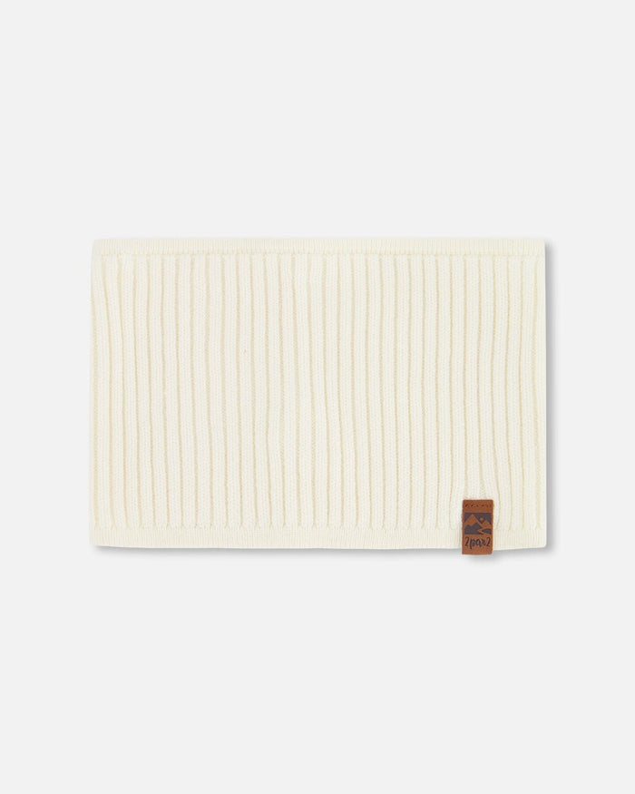 Knit Neck Tube Off White-0