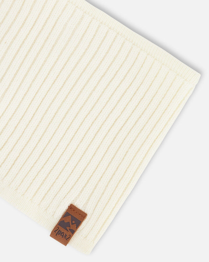 Knit Neck Tube Off White-3
