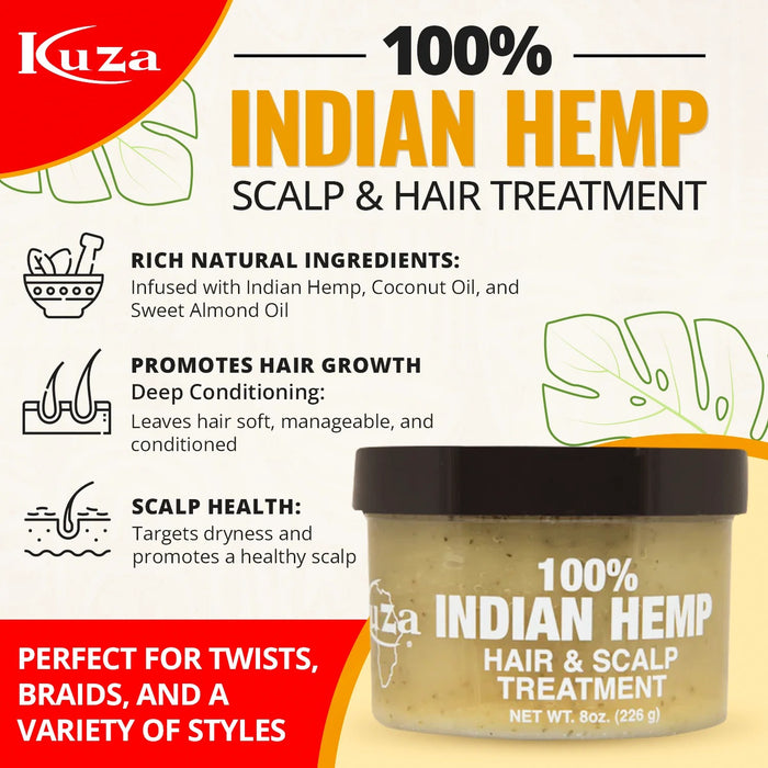 Kuza 100% Indian Hemp Treatment 18oz