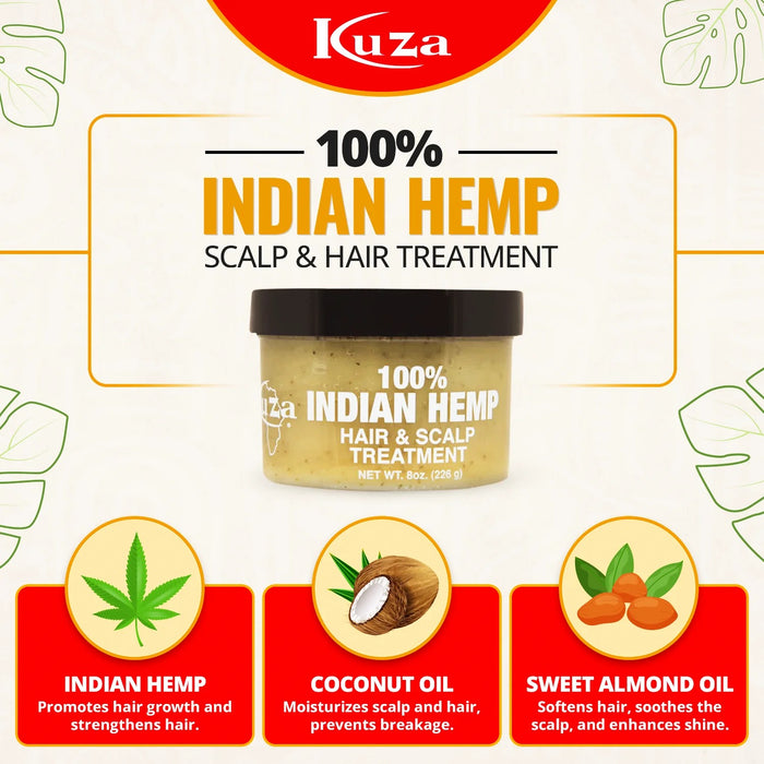 Kuza 100% Indian Hemp Treatment 18oz