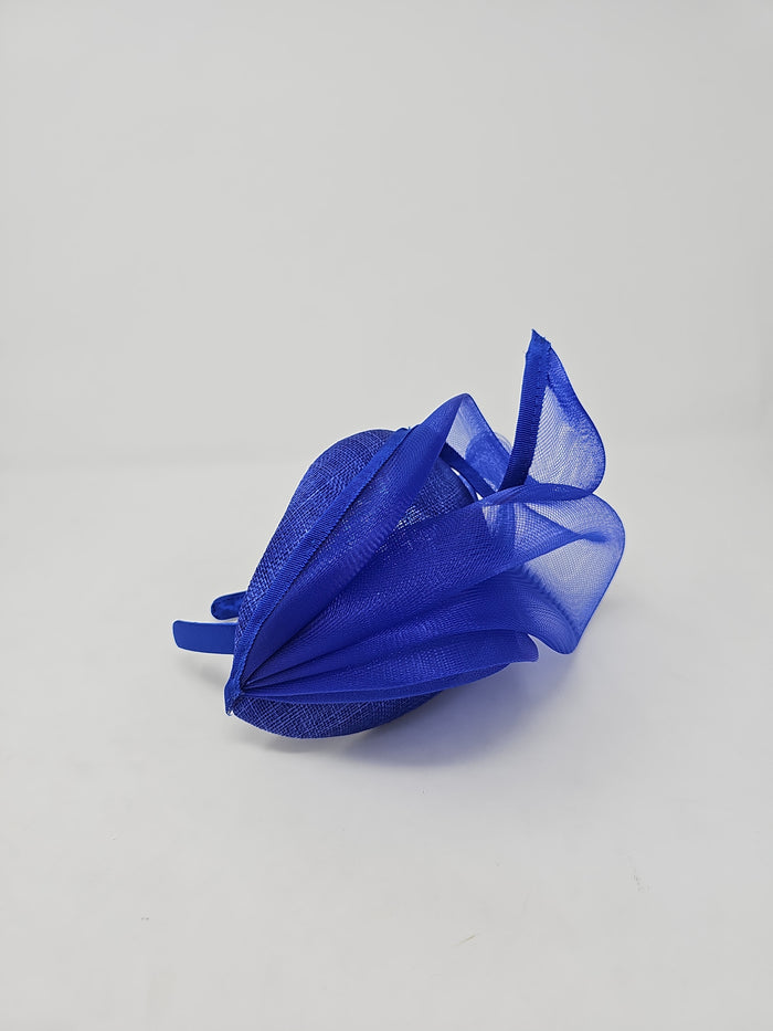 Lapis Blue Mesh Stacked Net Hairband Fascinator