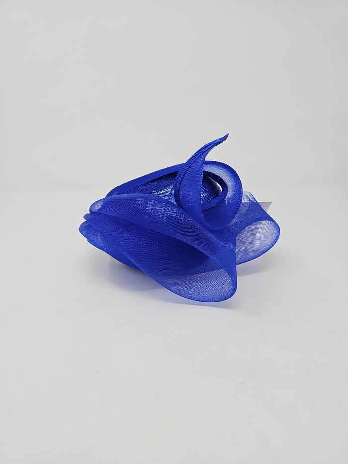 Lapis Blue Mesh Stacked Net Hairband Fascinator
