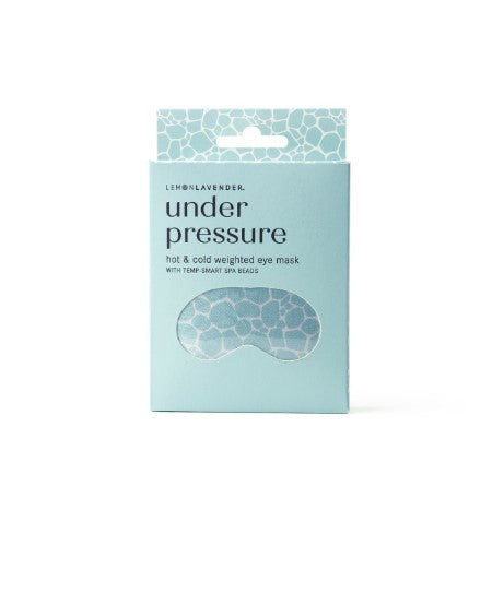 Lemon Lavender Hot and Cold Weighted Eye Mask - Turquoise