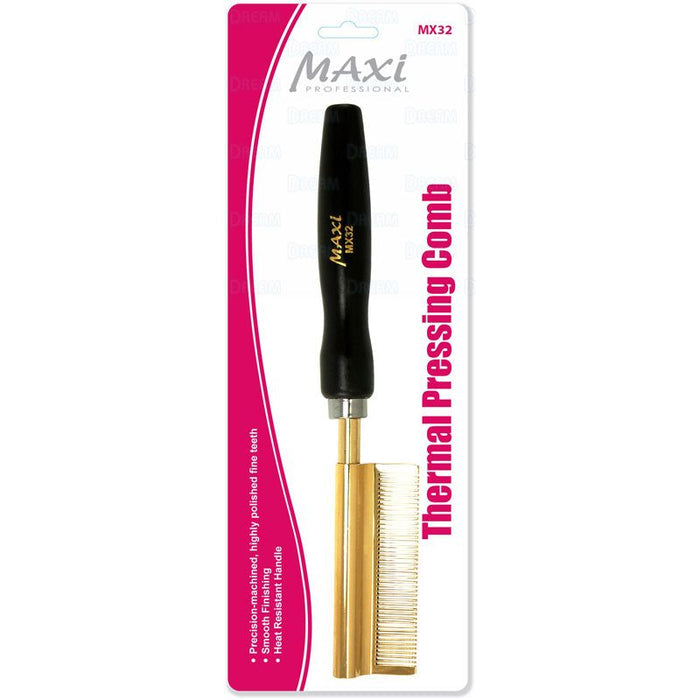 MAXI PRESSING COMB CURVED MEDIUM BRASS - Palms Fashion Inc.