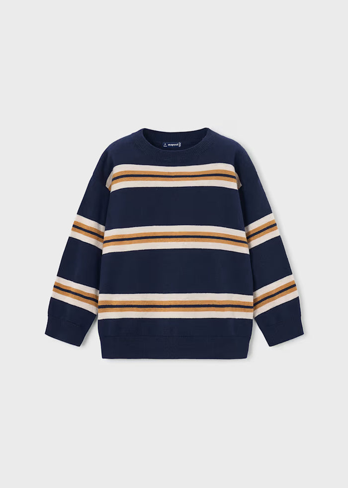 Mayoral Navy Striped Sweater