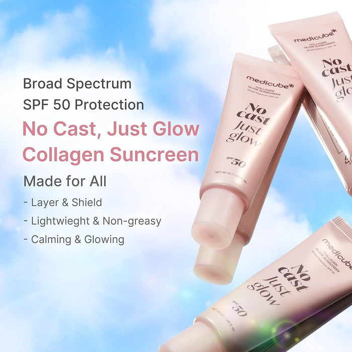 Medicube Collagen Glow Sunscreen 50ml واقي الشمس ميديكوب كولاجين جلو - Princess Cosmetics Qatar