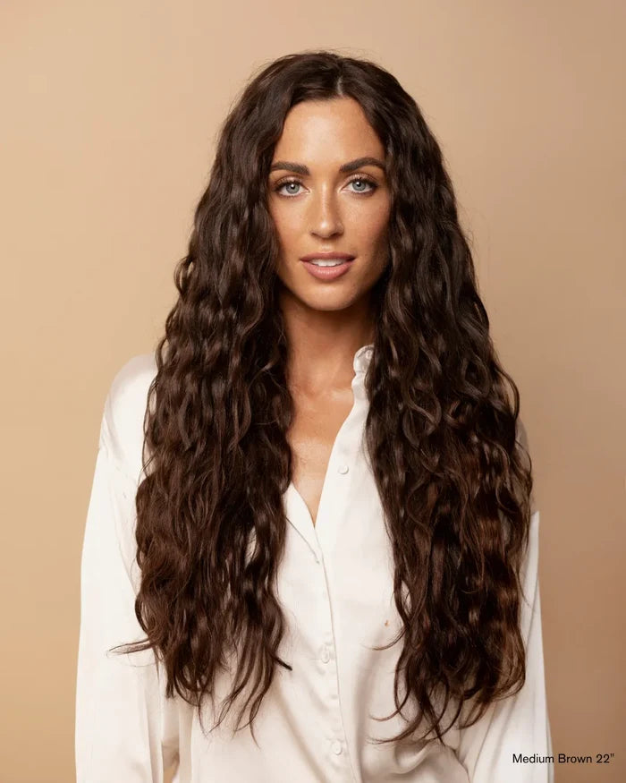 Medium Brown (2B) 22" 220g - Clip-Ins