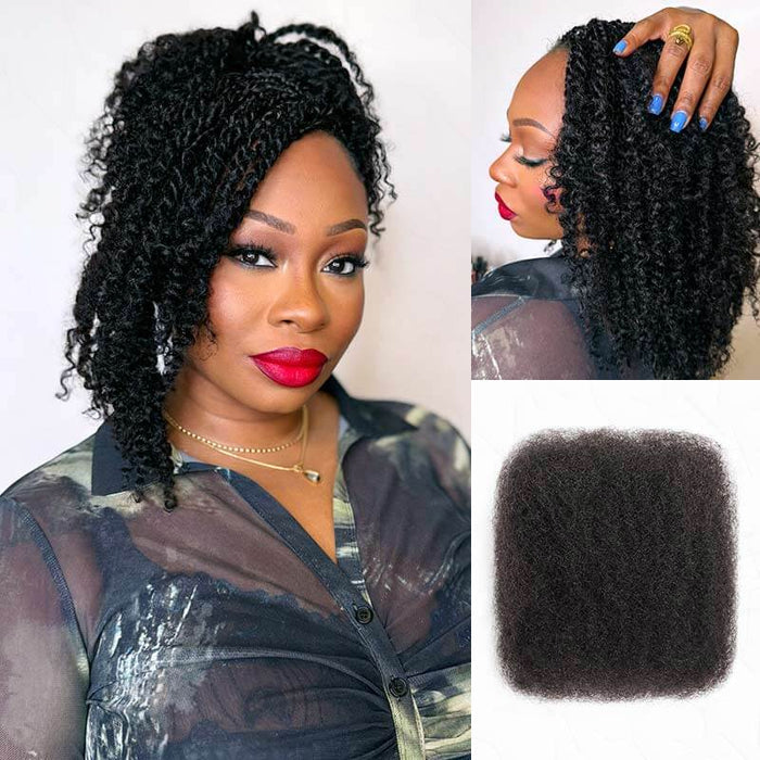 Member Sale|QVR Natural Black Afro Kinky Bulk Human Hair