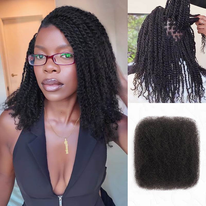 Member Sale|QVR Natural Black Afro Kinky Bulk Human Hair