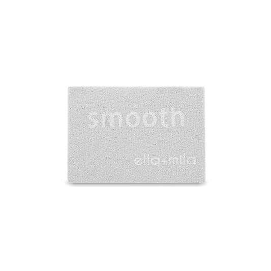 Grey mini nail buffer block, smooth side – ella+mila Mini Buffer