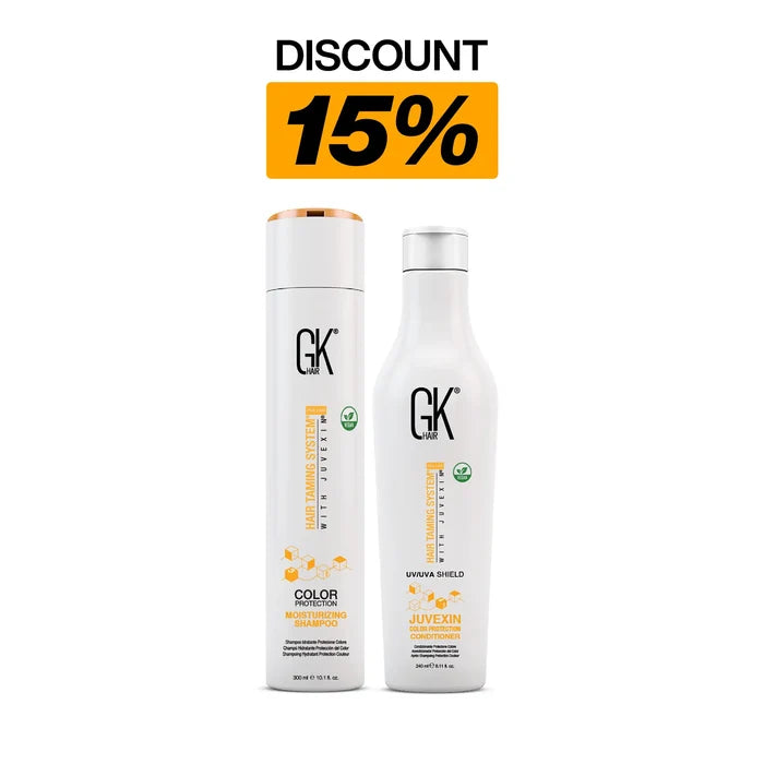 GK Hair Moisture Shield Bundle Containing Moisturizing Shampoo and Shield Conditioner