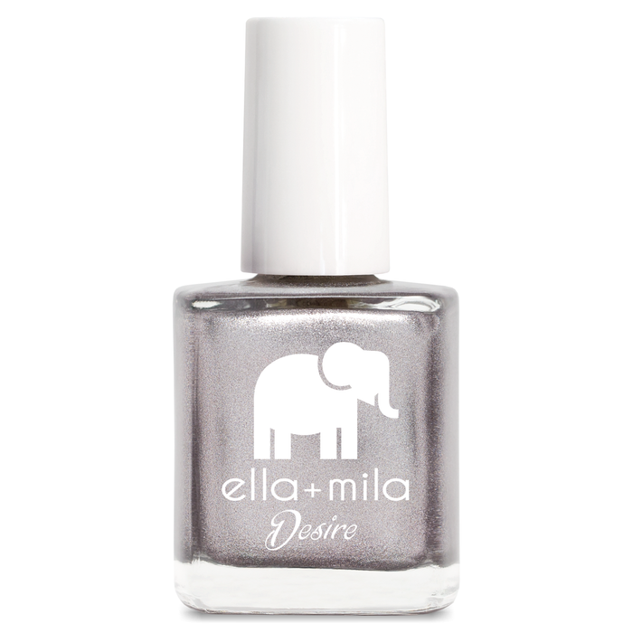 Moonshadow metallic silver nail polish bottle – ella+mila Desire