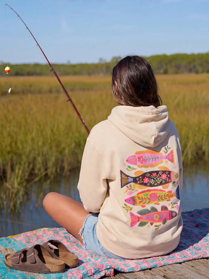 Natural Life Hoodie Sweatshirt - Fish-view 1