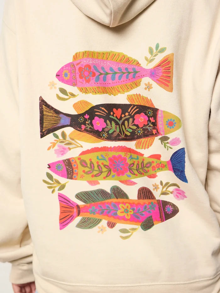 Natural Life Hoodie Sweatshirt - Fish-view 5