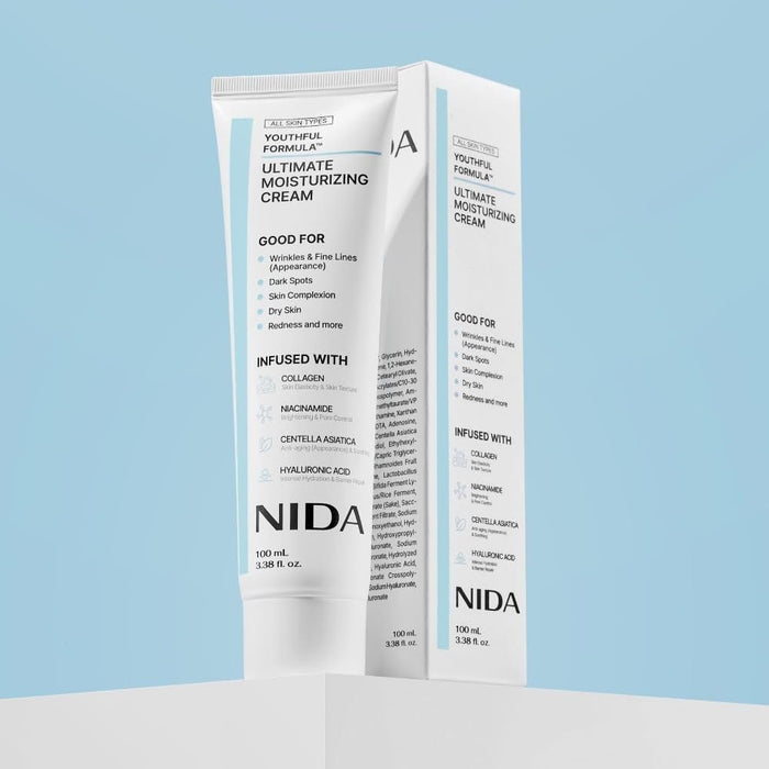 NIDA Youthful Formula Ultimate Moisturizing Cream 100ml كريم نيدا المرطب الفائق بتركيبة الشباب - Princess Cosmetics Qatar