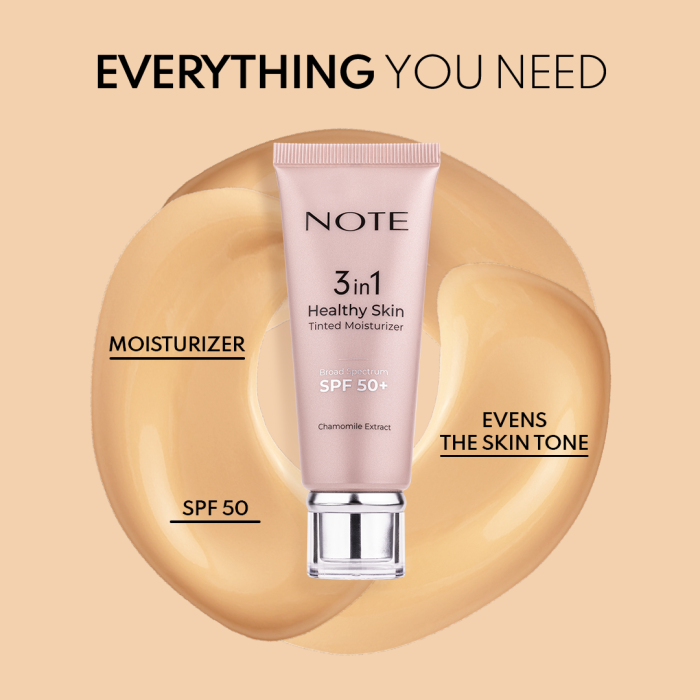 Note Cosmetics 3 in 1 Healthy Skin Tinted Moisturizer 00 Light 30ml