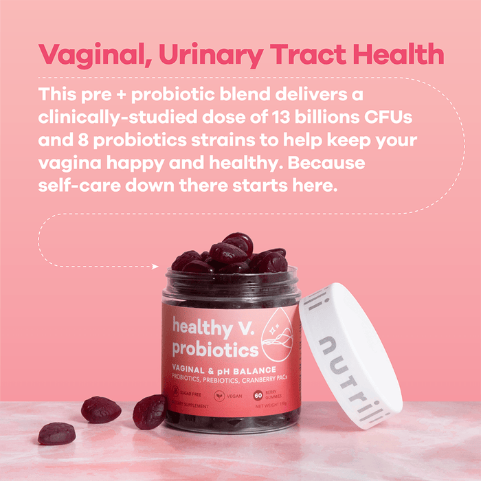 Nutrili Healthy V Probiotics 60 Sugar Free Gummies - Beauty Tribe