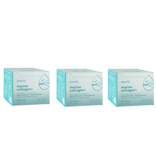 Nutrili Marine Collagen+ 24 Servings Unflavored 3 Pack Set - Beauty Tribe