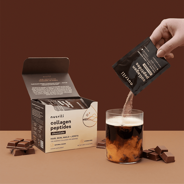 Nutrili Marine Collagen Peptides 15 servings Chocolate - Beauty Tribe