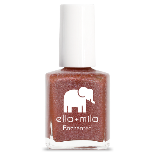 Oasis red orange holographic nail polish bottle – ella+mila Enchanted