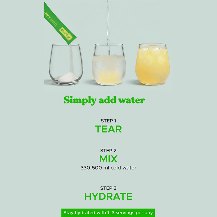Oneshot Hydrate Electrolyte & Vitamin Drink Mix Lime Burst (14 Sticks) - Beauty Tribe