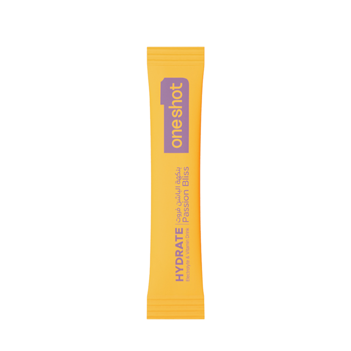Oneshot Hydrate Electrolyte & Vitamin Drink Mix Passion Bliss (14 Sticks) - Beauty Tribe