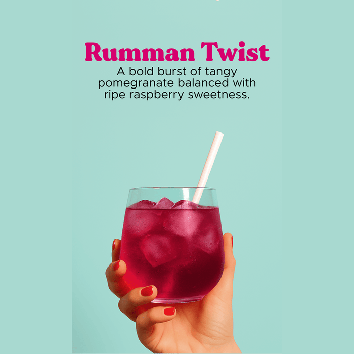 Oneshot Hydrate Electrolyte & Vitamin Drink Mix Rumman Twist (14 Sticks) - Beauty Tribe