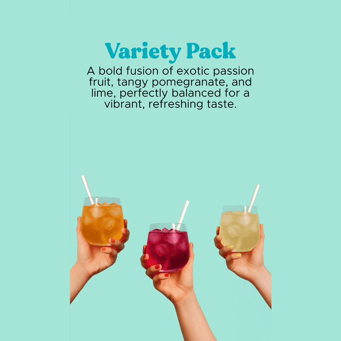 Oneshot Hydrate Electrolyte & Vitamin Drink Mix Variety Pack (30 Sticks) - Beauty Tribe
