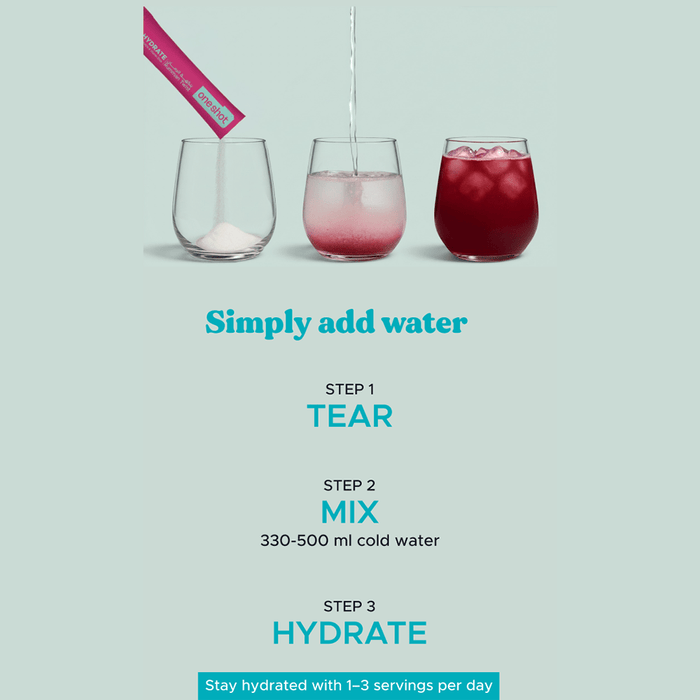 Oneshot Hydrate Electrolyte & Vitamin Drink Mix Variety Pack (30 Sticks) - Beauty Tribe