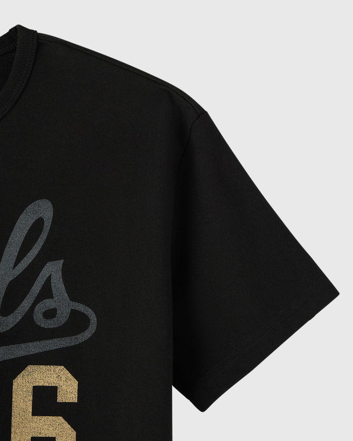 Owls Script Tee - Black