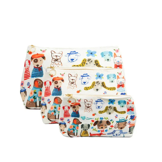 Painted Dog Cosmetic Bags