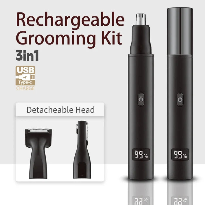 Palms  - 3 in 1 Electric Portable Electric Mini Shaver Nose Hair Trimmer - Palms Fashion Inc.