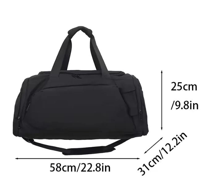 Palms Barber High Quality Classic Waterproof Travel Duffel Bag - Black - Palms Fashion Inc.