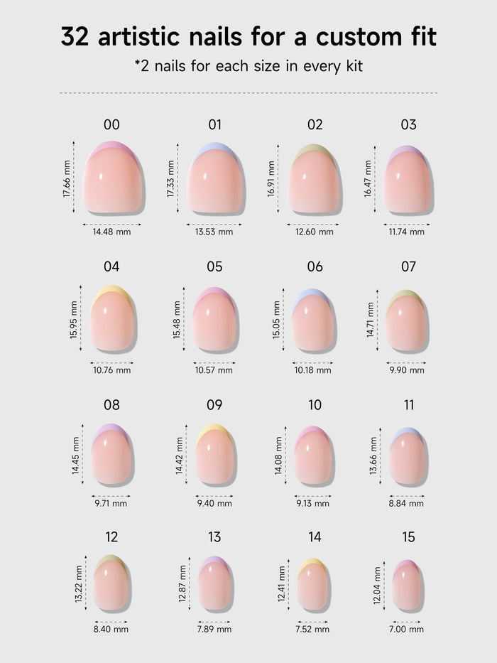 Pastel Rainbow French