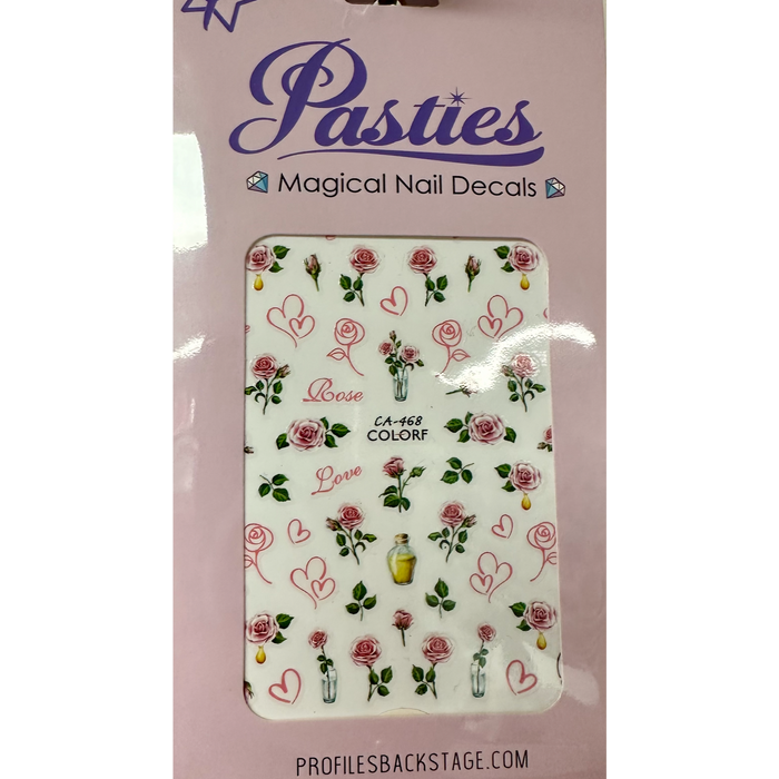 Pasties Decals - Pink Roses (D)