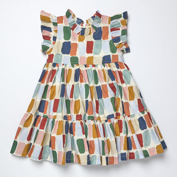 Pink Chicken Fall Paint Swatches Dress