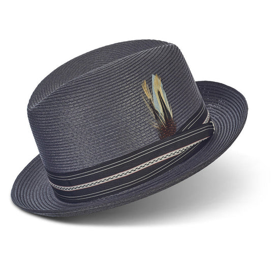 Pinzano grey  Oxford Milan Straw Hat