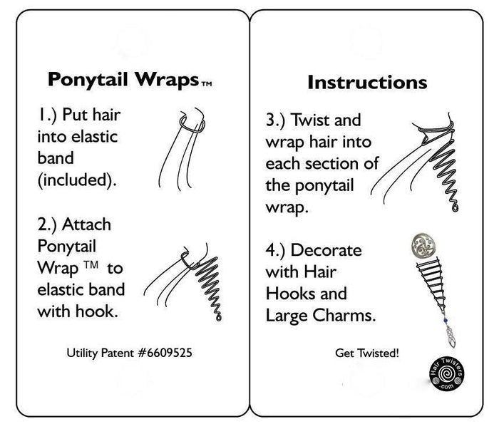 How to wear Ponytail Wrap - 12" Unicorn Rainbow Leather Vibrant Hair Accessory step by step