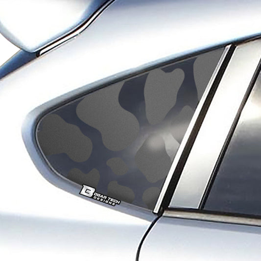 Precut Rear Quarter Window Cow Print Vinyl Decal Fits Subaru CrossTrek XV 2012 - 2017 - Bogar Tech Designs
