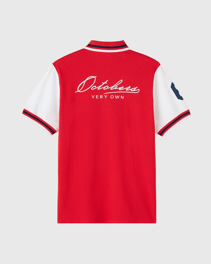 Quarter-Zip Short Sleeve Polo - Red