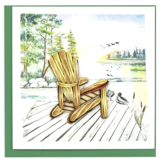 QUILLING CARD - Adirondack Lake